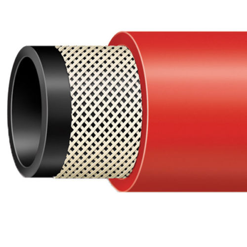 Multi Purpose Rubber Red Hose 3/8 Inch 9.525mm Ortac 300PSI Per Meter